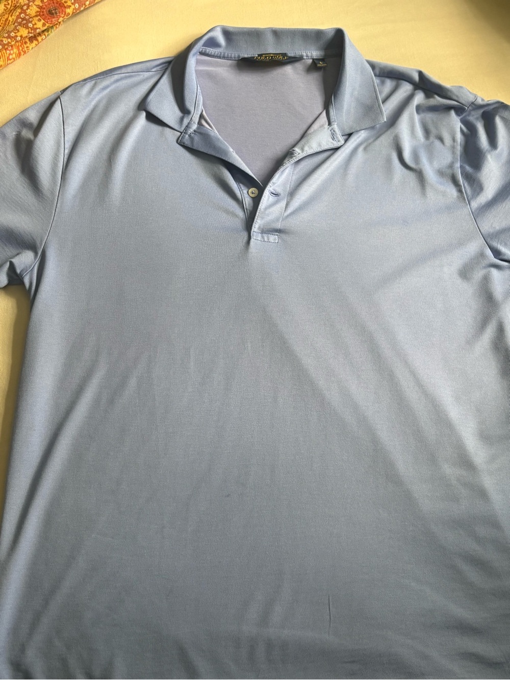 Polo Golf Ralph Lauren performance shirt men’s light blue short sleeve Lg preown